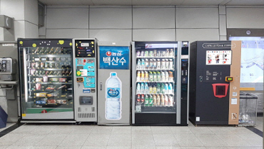 음료(캔, 커피캡슐), 스낵 자판기 관련 이미지
