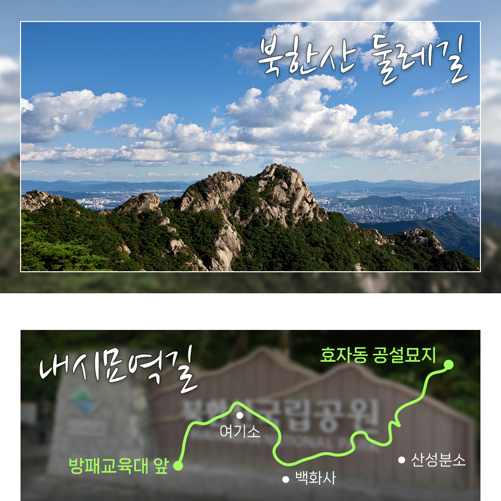 북한산 둘레길 / 내시묘역길 약도