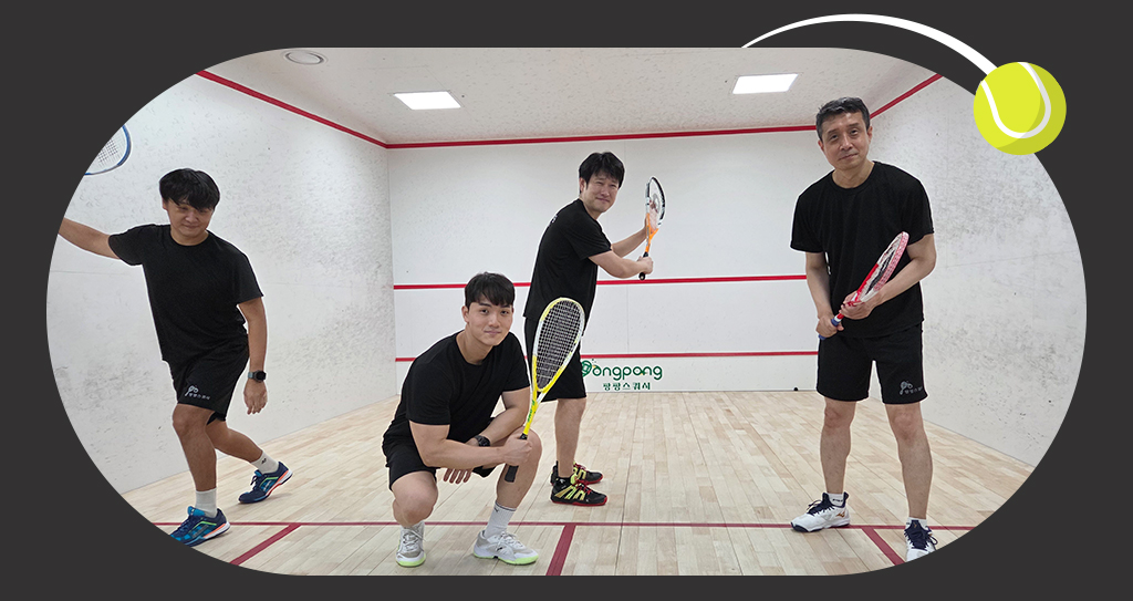 9호선직원 스쿼시 클래스 체험 사진